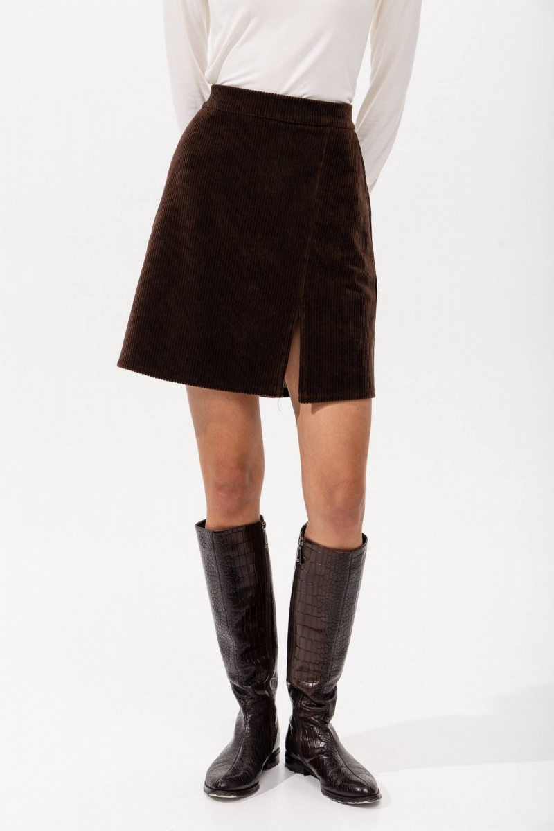 Юбки Romgil РП0098-ХЛ5 шоколадный