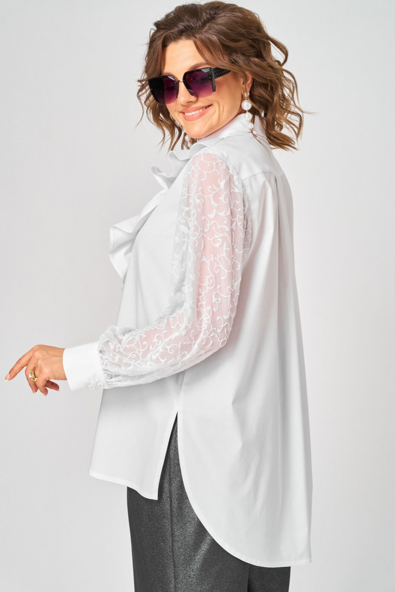 Блузы EVA GRANT 7174-1В белый