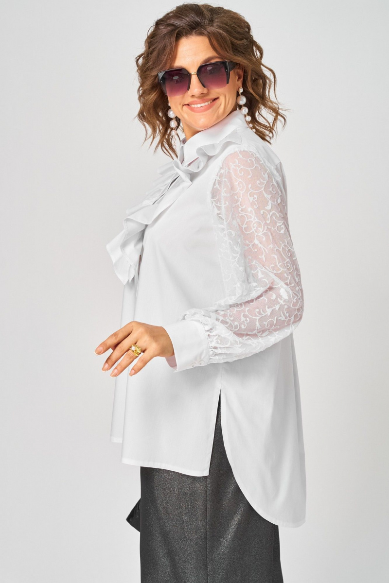 Блузы EVA GRANT 7174-1В белый