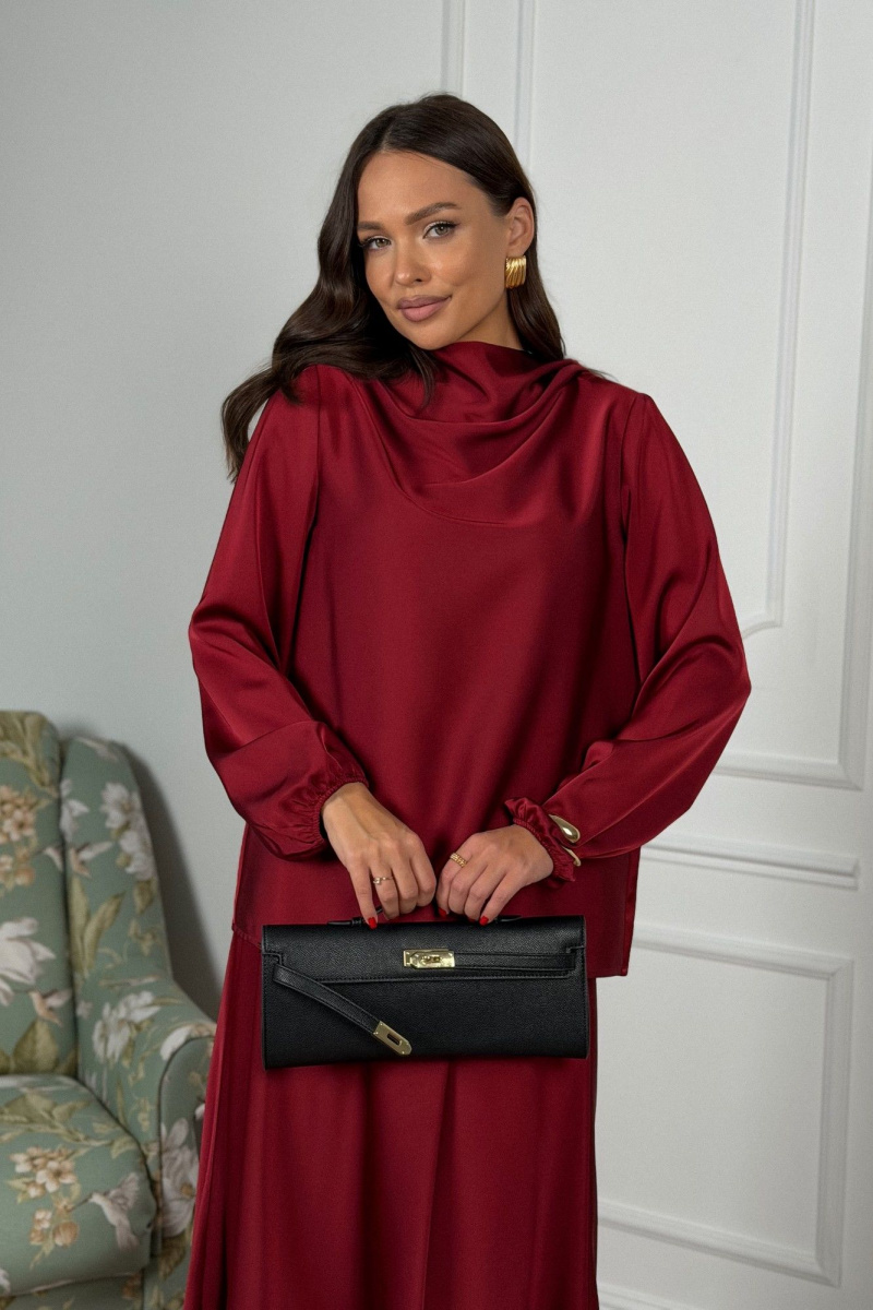 Юбочный комплект DAVA 2236 бордовый