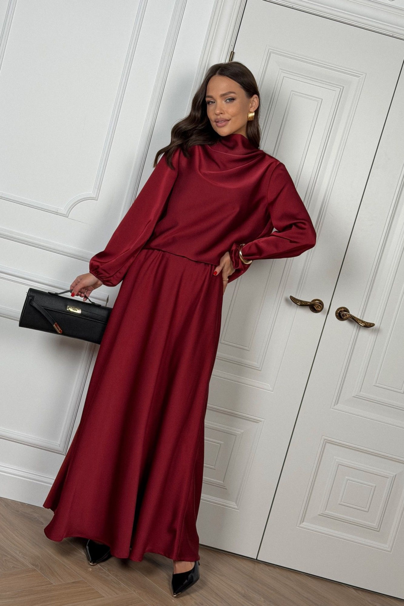 Юбочный комплект DAVA 2236 бордовый