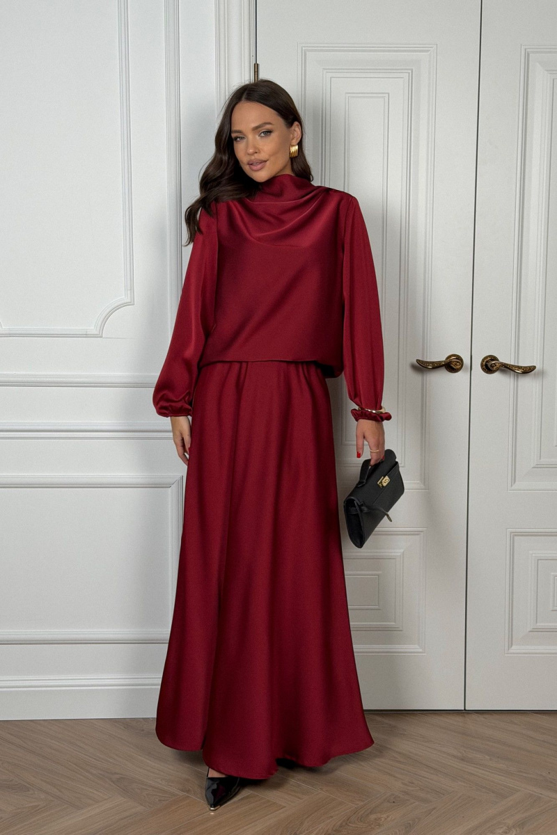 Юбочный комплект DAVA 2236 бордовый