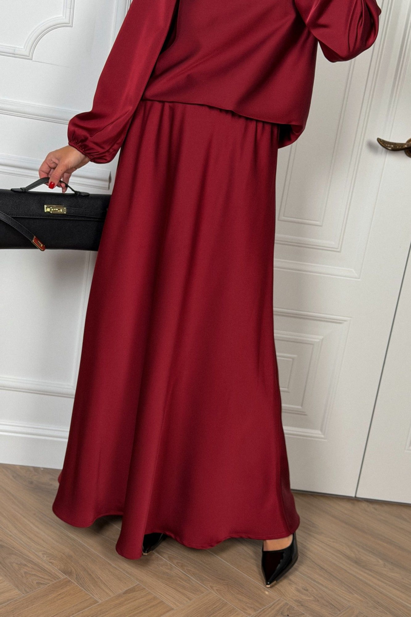 Юбочный комплект DAVA 2236 бордовый