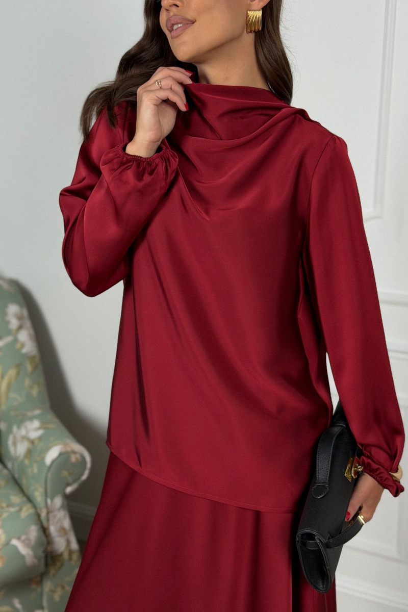 Юбочный комплект DAVA 2236 бордовый