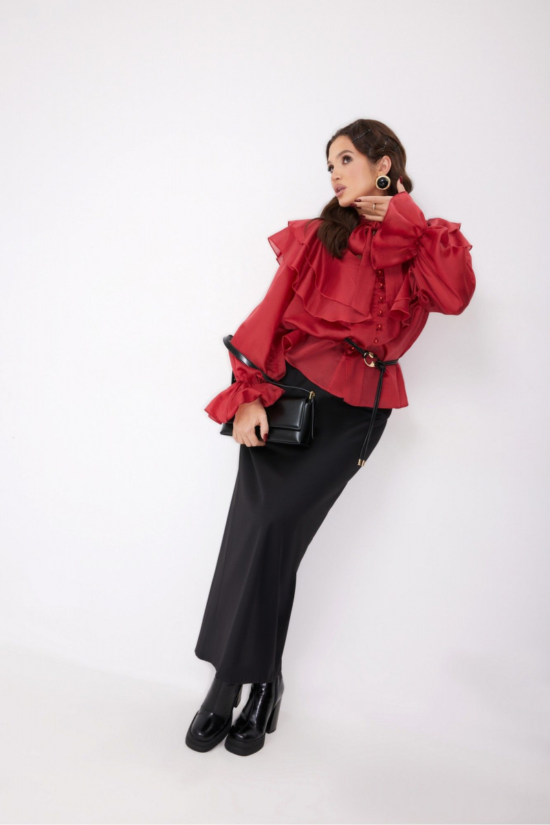 Юбочный комплект ElPaiz 1313 черный+бордо