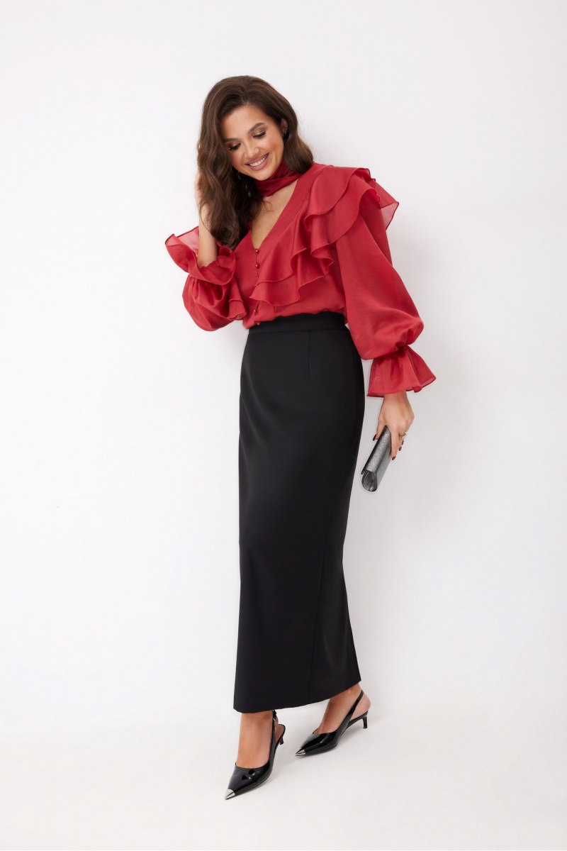 Юбочный комплект ElPaiz 1313 черный+бордо