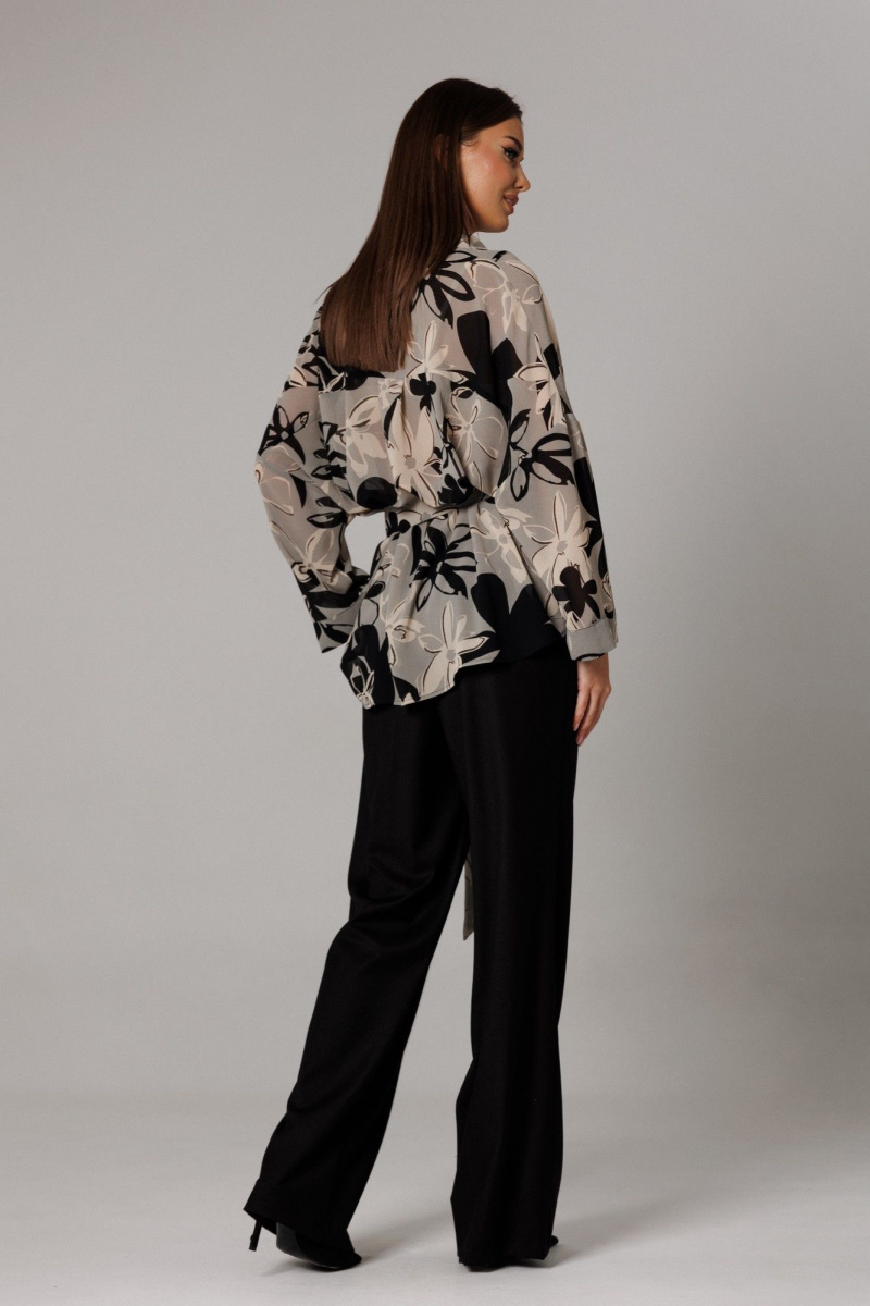 Брючный комплект Ларс Стиль 1166 черный-серый