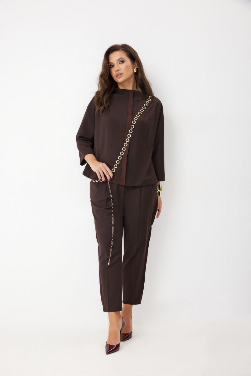 Брючный комплект ElPaiz 1317 темно-коричневый