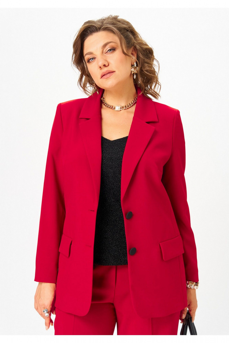 Брючный комплект Твой имидж 2301 красный