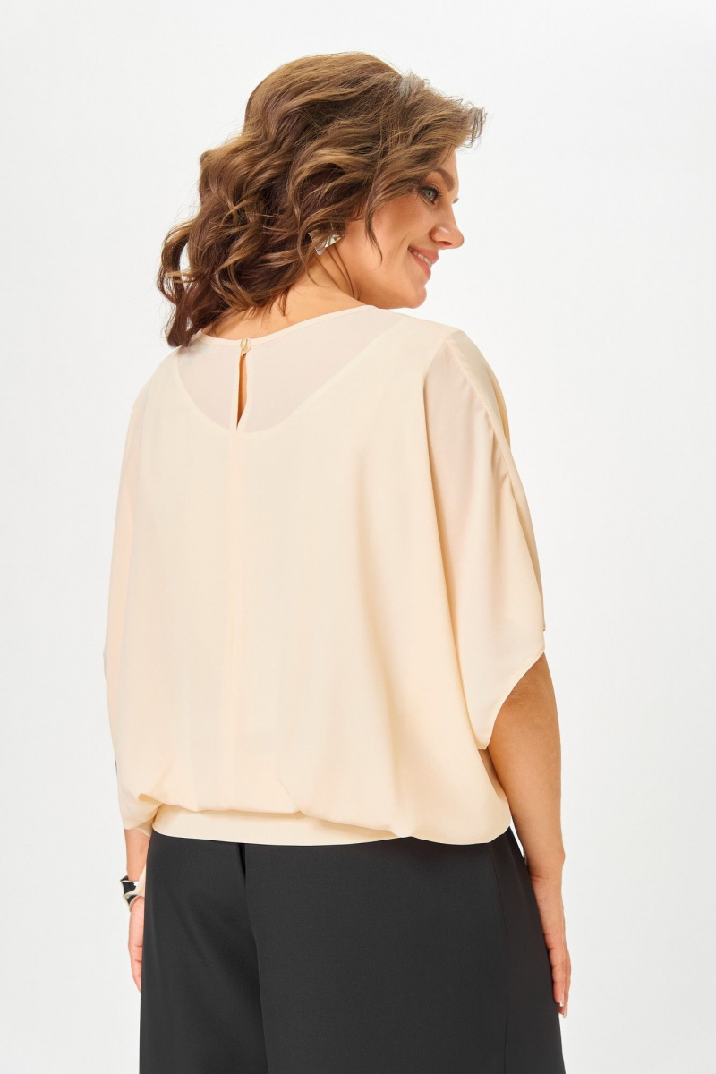 Брючный комплект ANASTASIA MAK 1287 черный+бежевый