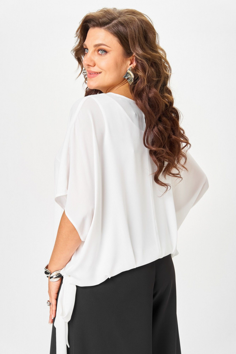 Брючный комплект ANASTASIA MAK 1287 черный+молочный