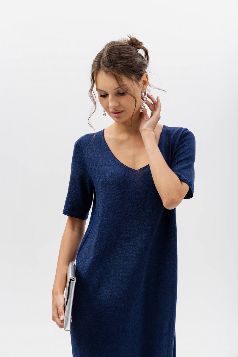 Платья Romgil РВ0408-ХМ2 индиго,черный