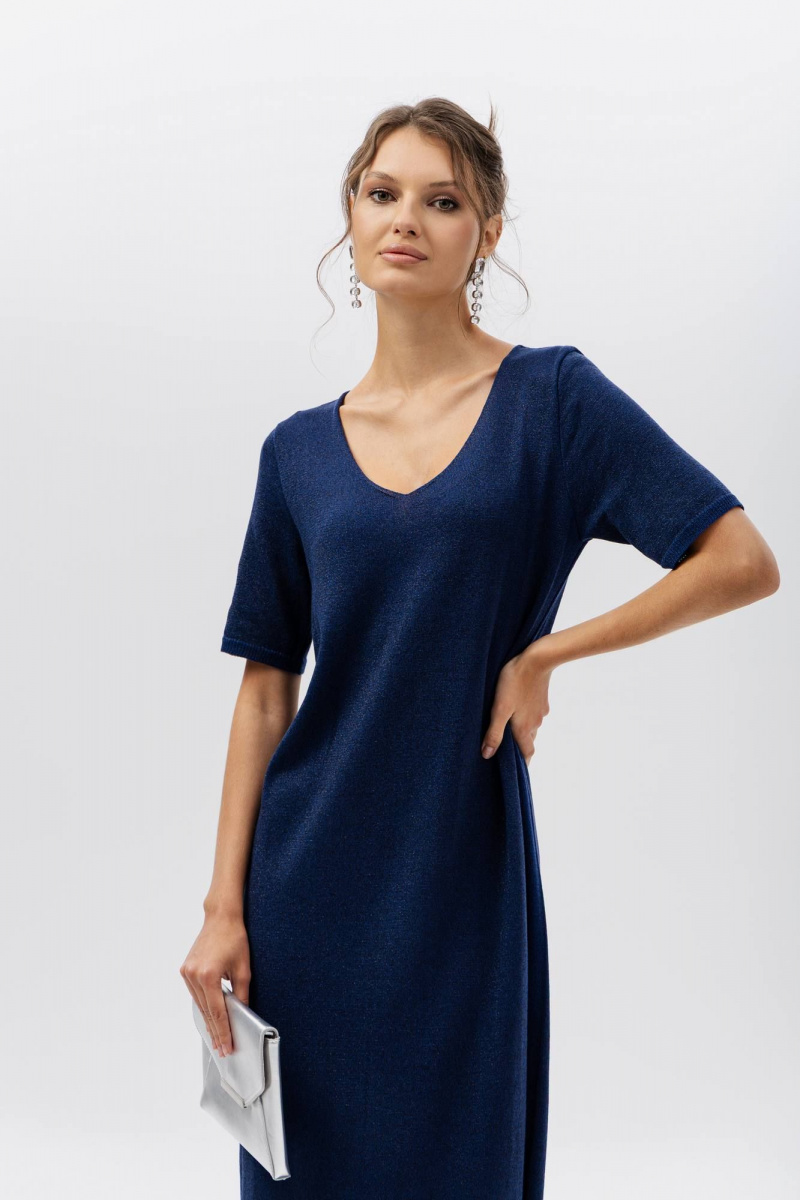 Платья Romgil РВ0408-ХМ2 индиго,черный
