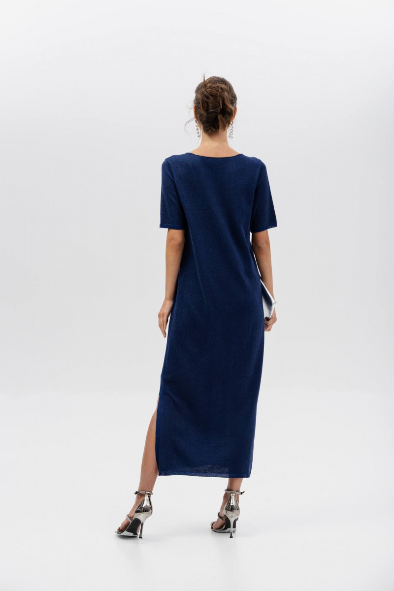 Платья Romgil РВ0408-ХМ2 индиго,черный