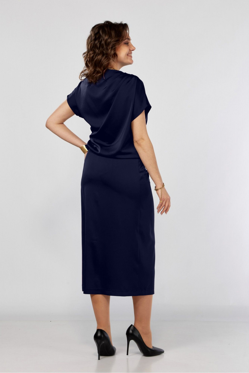 Платья Ольга Стиль С-902 синий