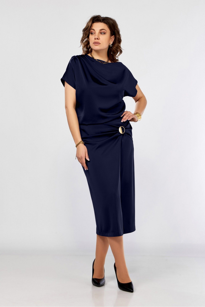 Платья Ольга Стиль С-902 синий