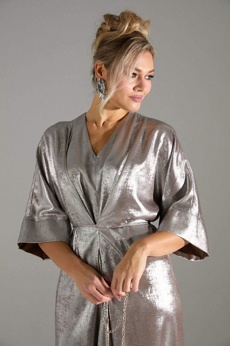 Платья LM М135 бежевый_шиммер