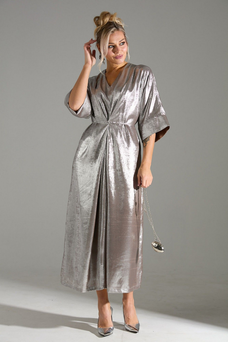 Платья LM М135 бежевый_шиммер