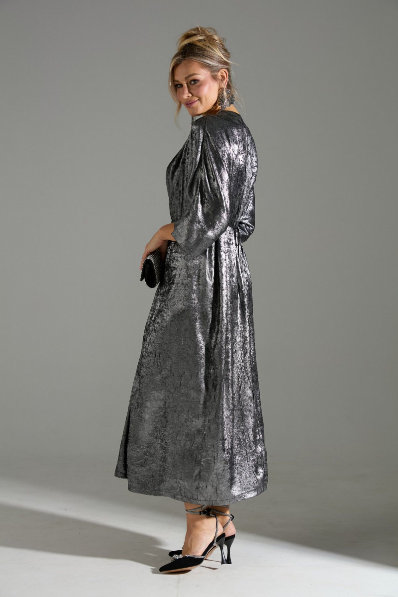 Платья LM М135 серый_шиммер