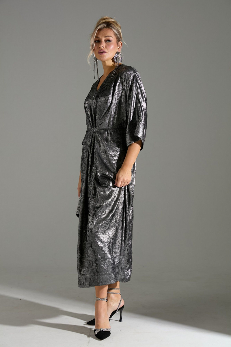 Платья LM М135 серый_шиммер