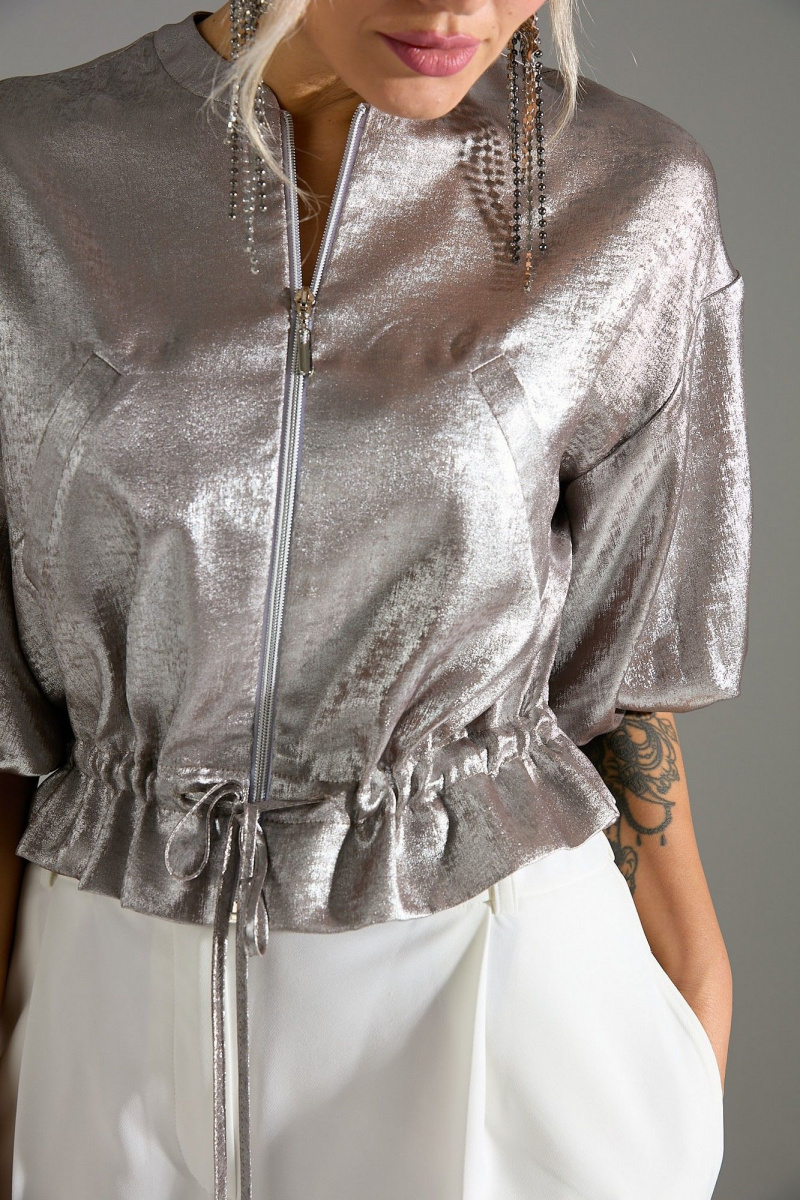 Блузы LM М134 бежевый_шиммер