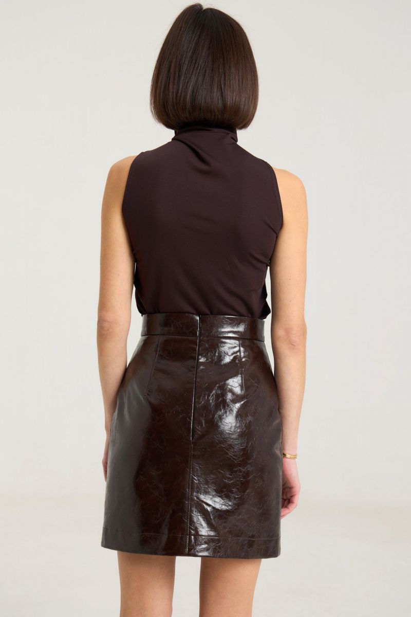 Юбки THE NAME 2450 шоколад