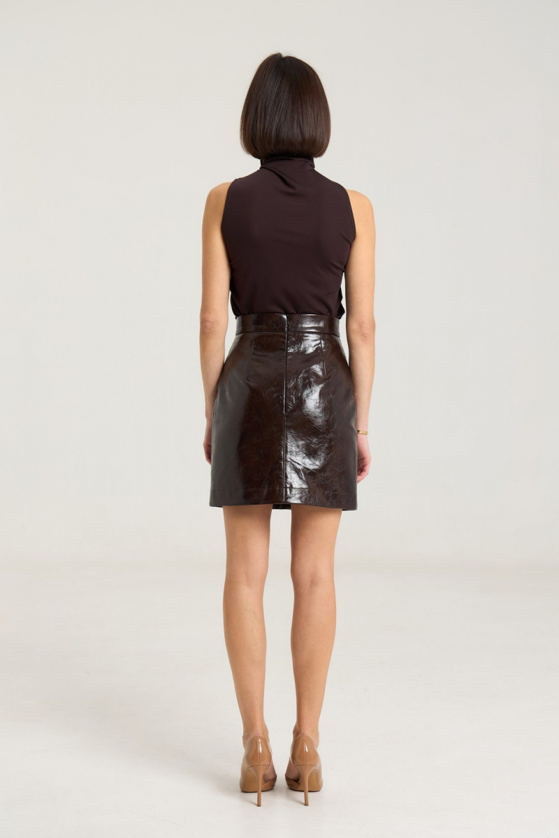 Юбки THE NAME 2450 шоколад