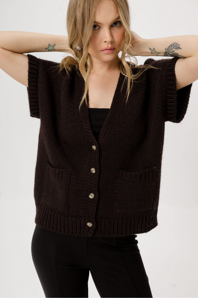 Жилеты PiRS 6345 горький_шоколад