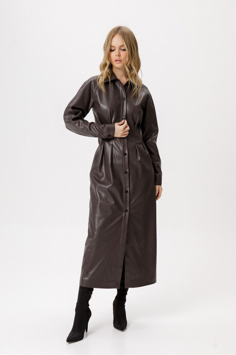 Платья PiRS 6348 коричневый