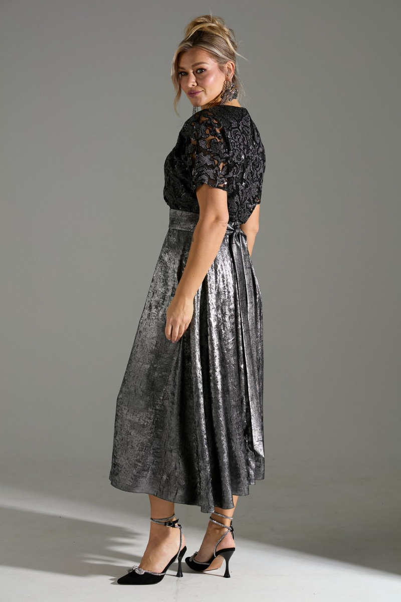 Платья LM М76 серый_шиммер