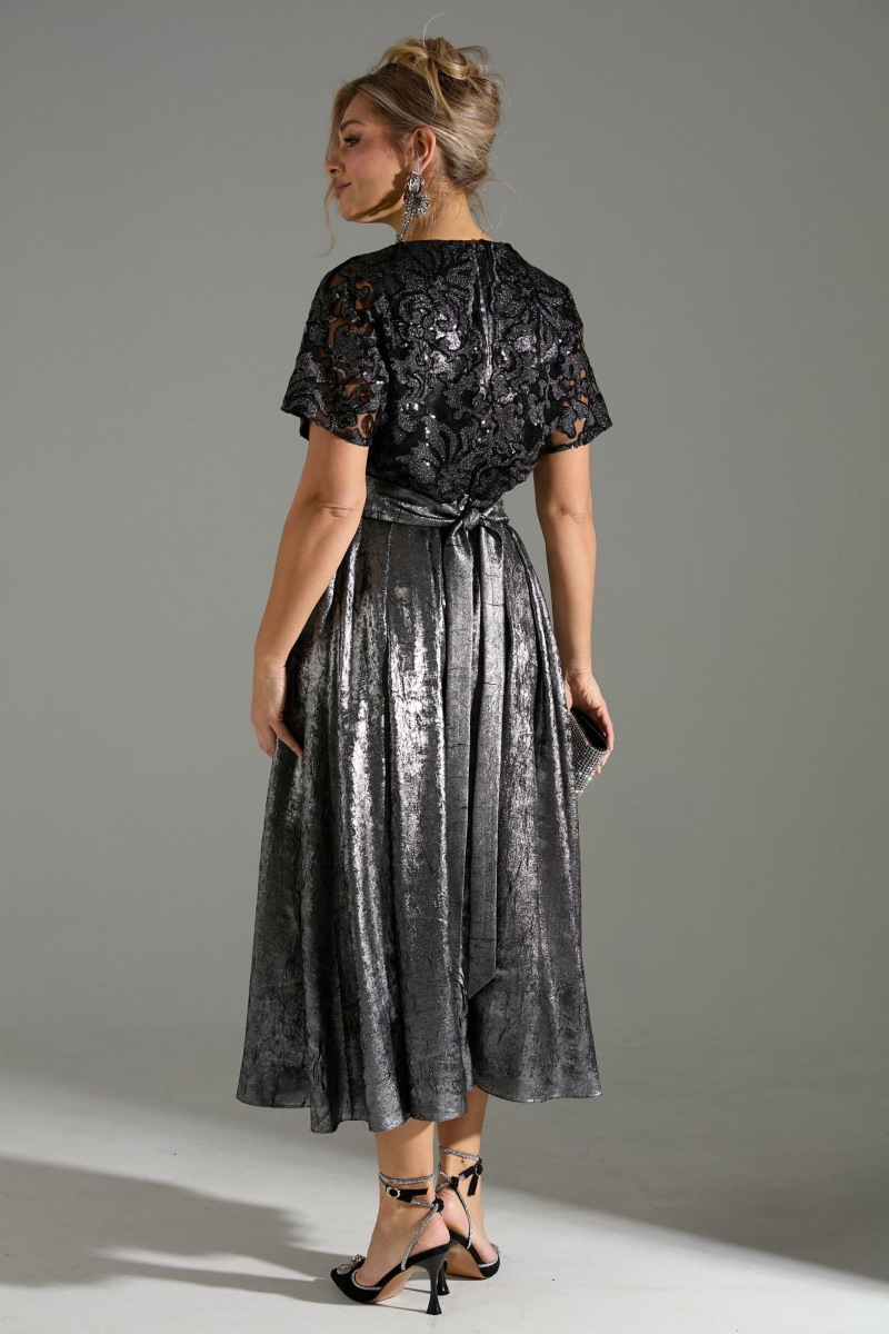 Платья LM М76 серый_шиммер