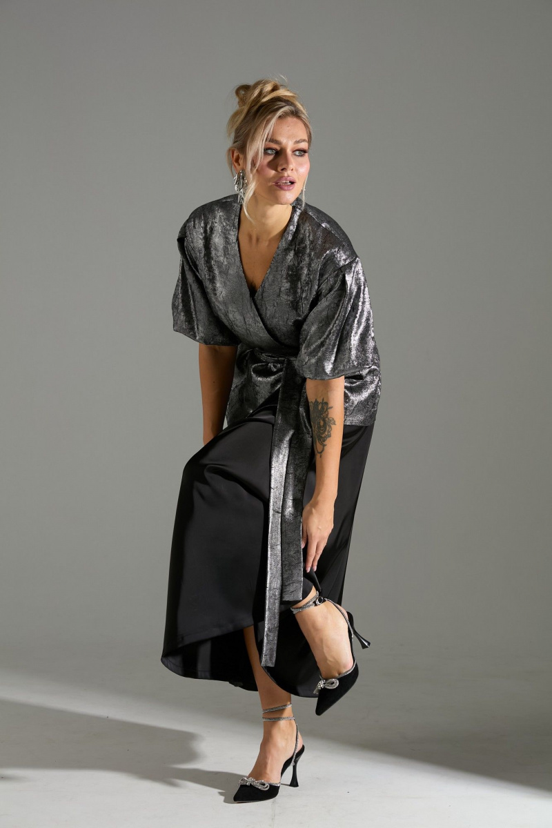 Юбочный костюм LM К1140110 серый_шиммер