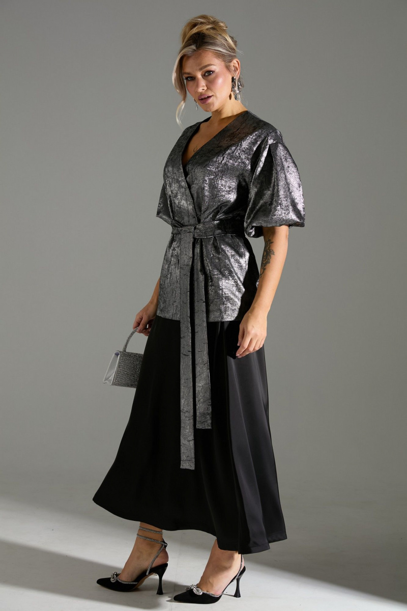 Юбочный костюм LM К1140110 серый_шиммер