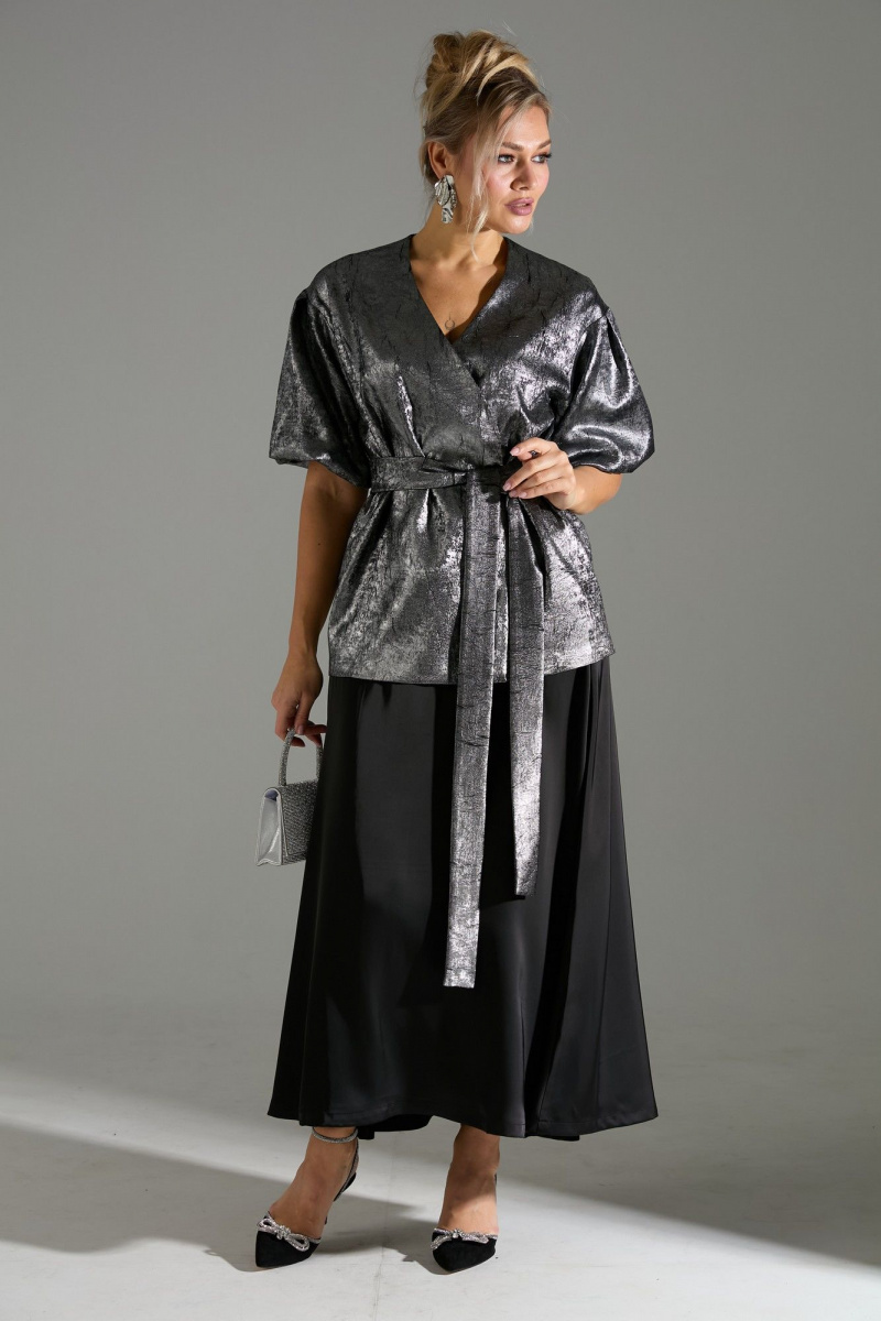 Юбочный костюм LM К1140110 серый_шиммер