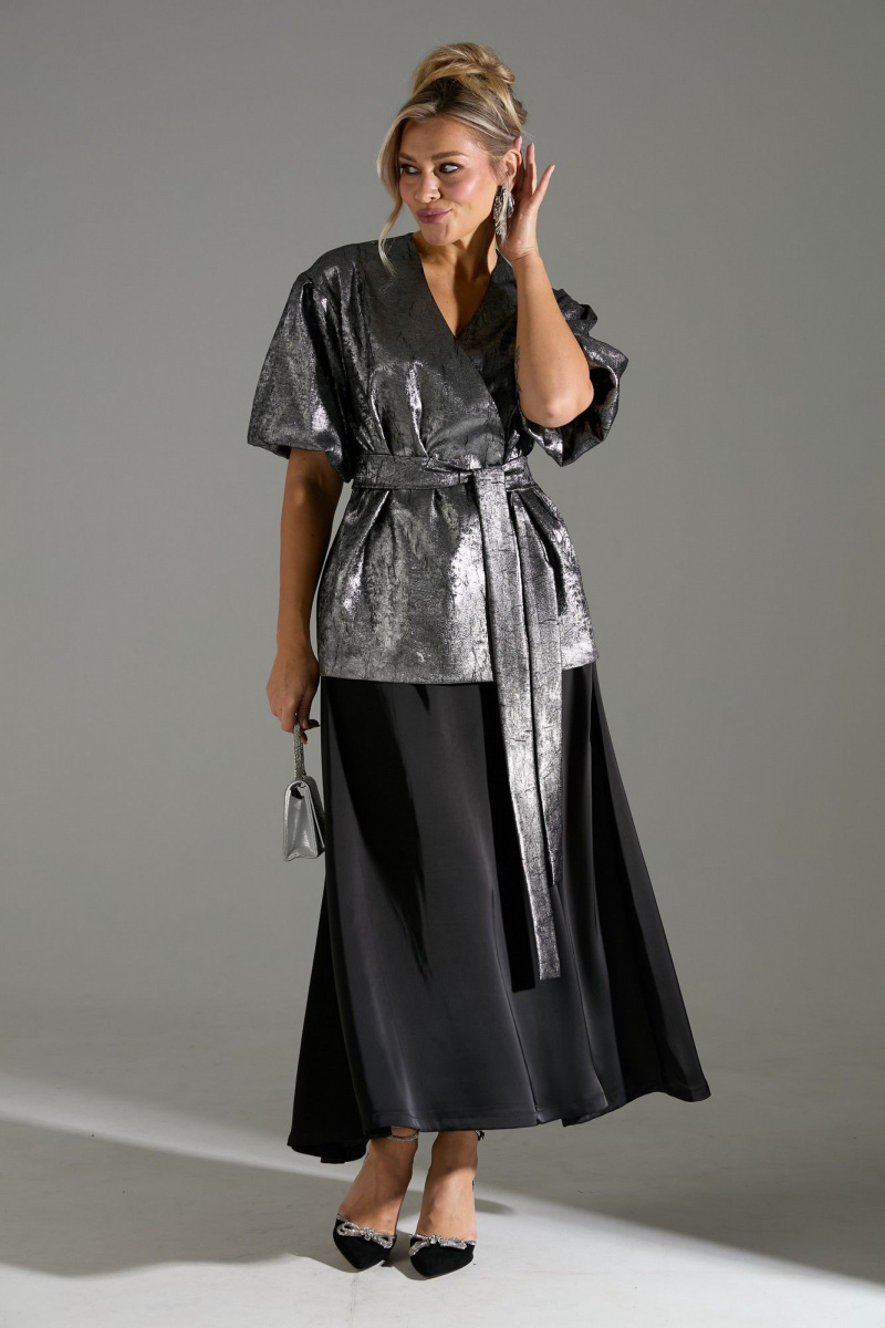 Юбочный костюм LM К1140110 серый_шиммер