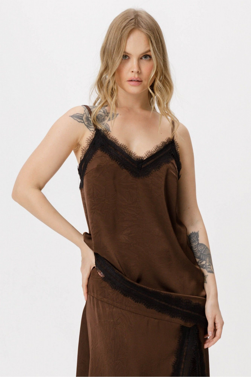 Топы PiRS 6364 коричневый