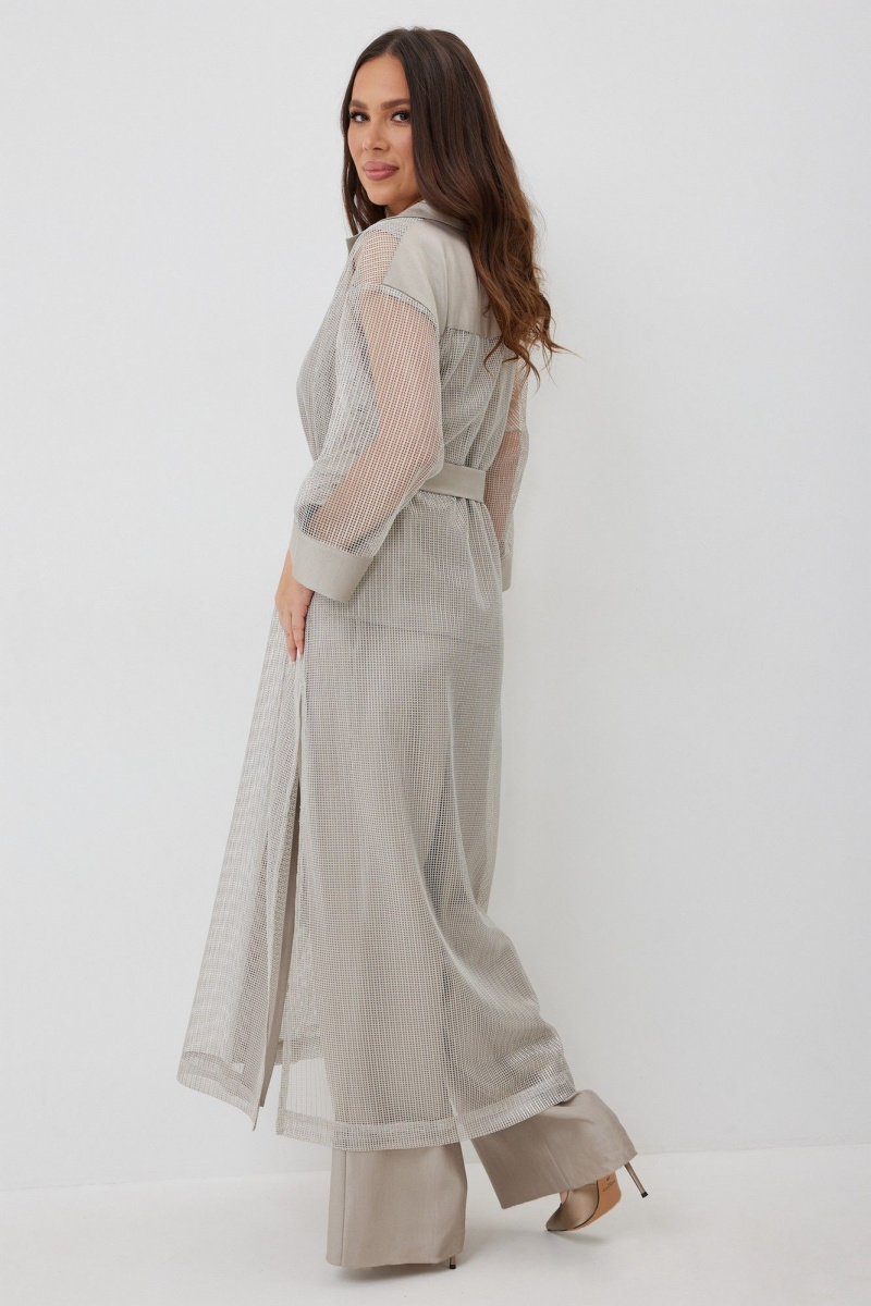 Брючный комплект Магия моды 2654 бежево-серый