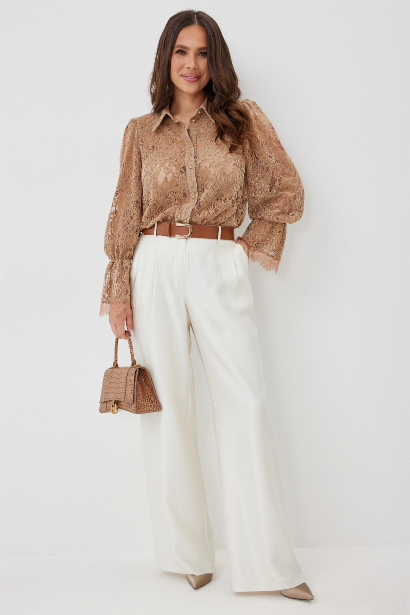 Брючный комплект Магия моды 2660 карамель+ жемчужный