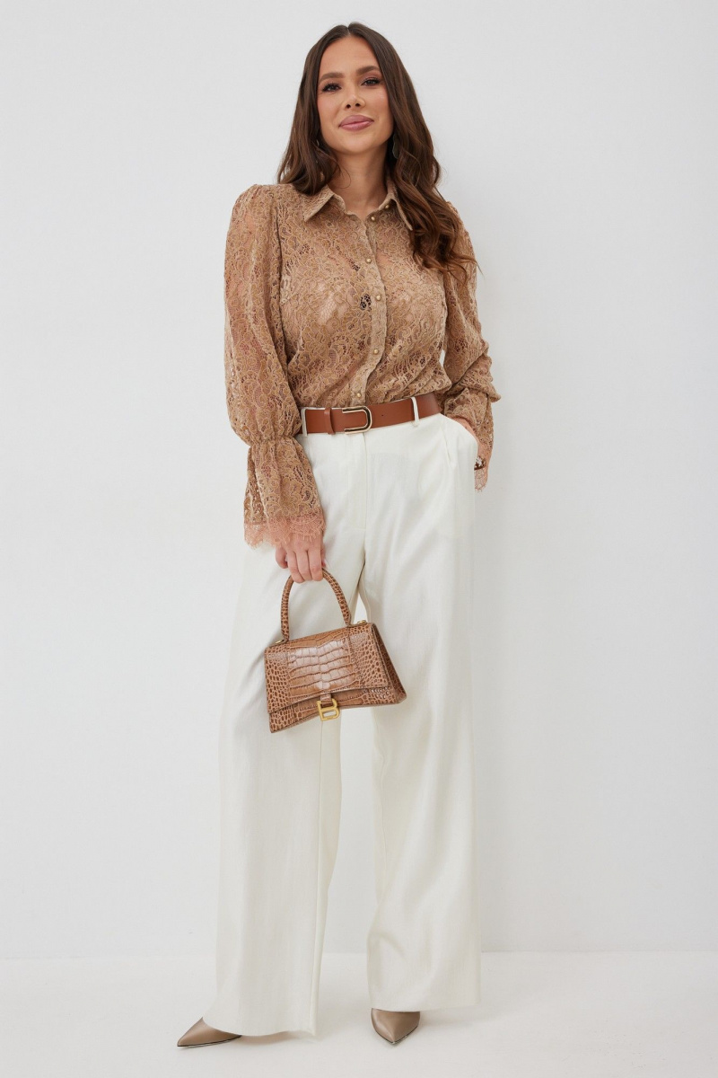 Брючный комплект Магия моды 2660 карамель+ жемчужный