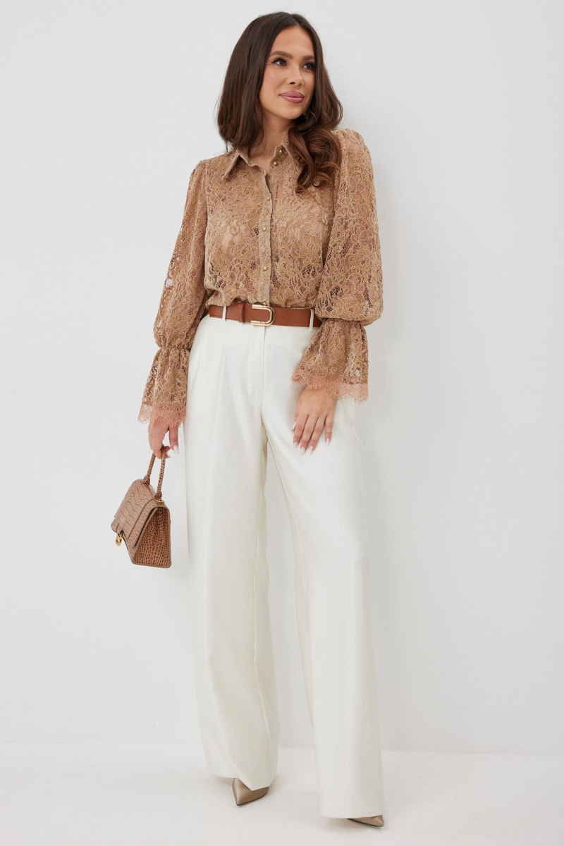 Брючный комплект Магия моды 2660 карамель+ жемчужный