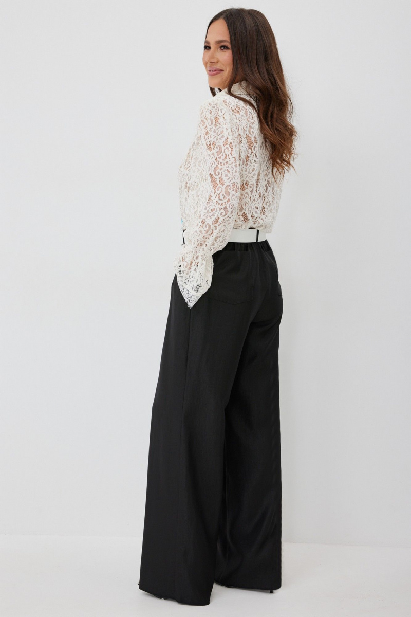 Брючный комплект Магия моды 2660 молочный+ черный