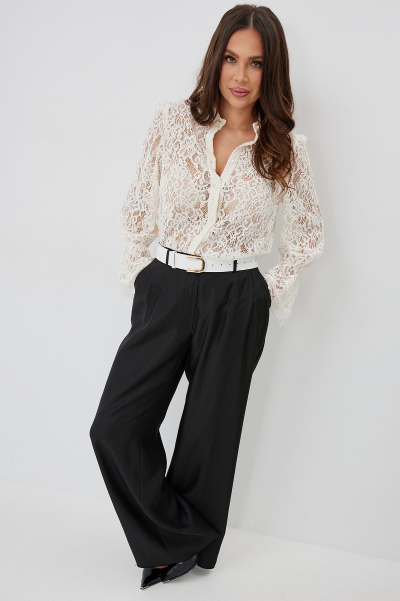 Брючный комплект Магия моды 2660 молочный+ черный