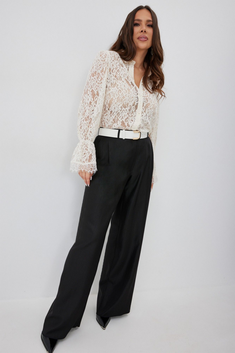 Брючный комплект Магия моды 2660 молочный+ черный