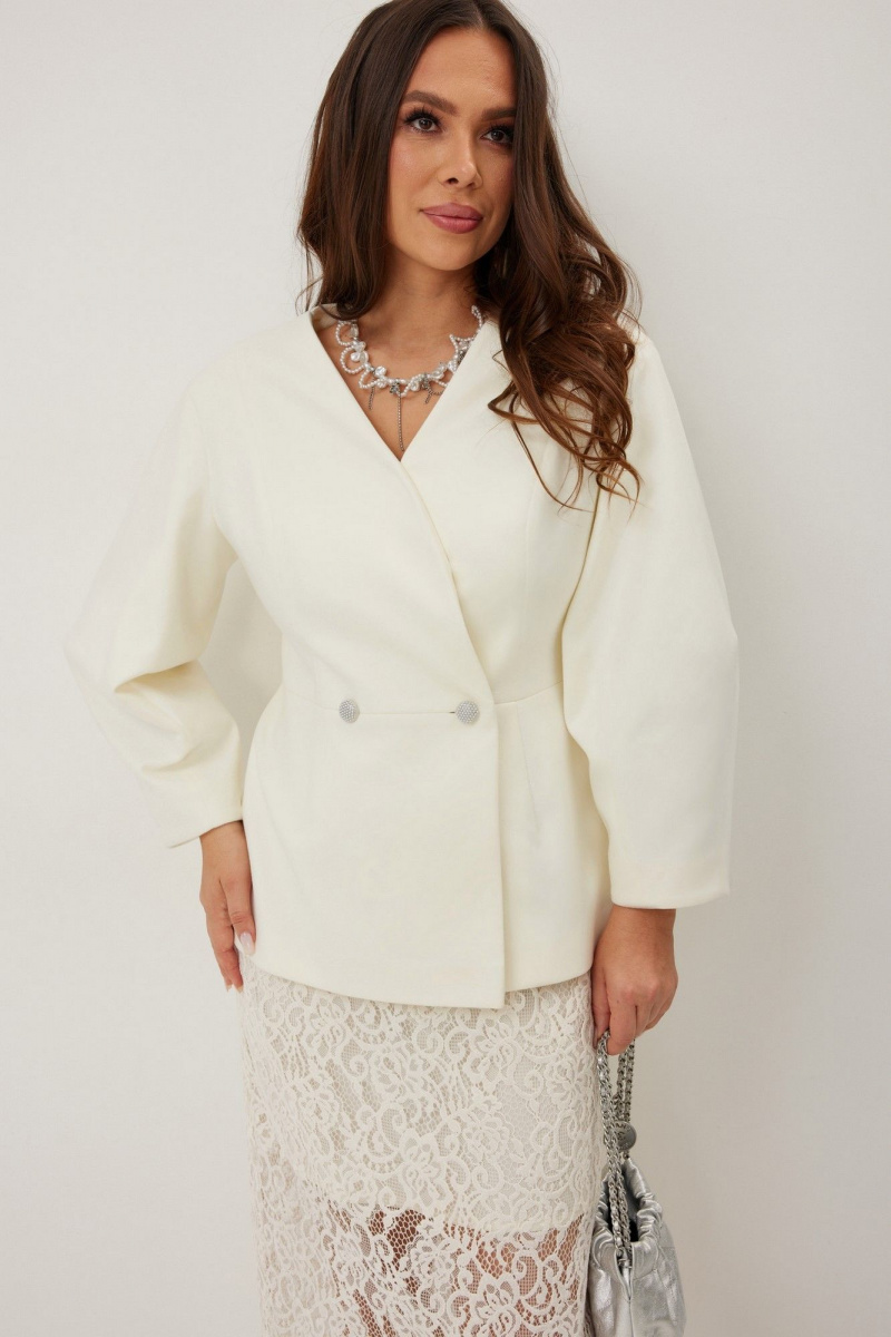 Юбочный костюм Магия моды 2666 молочный