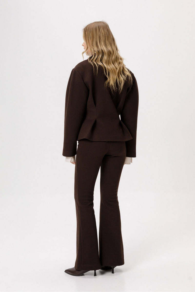 Брючный костюм PiRS 6370 темно-коричневый