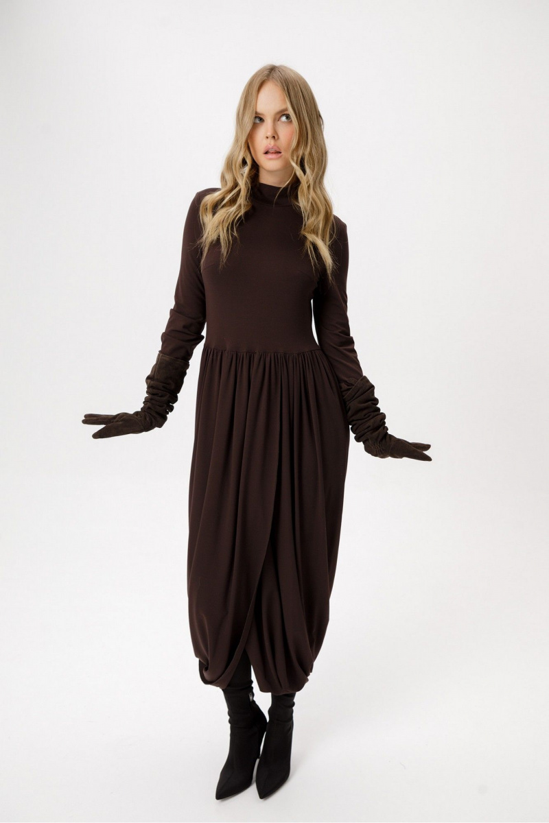 Платья PiRS 6380 коричневый