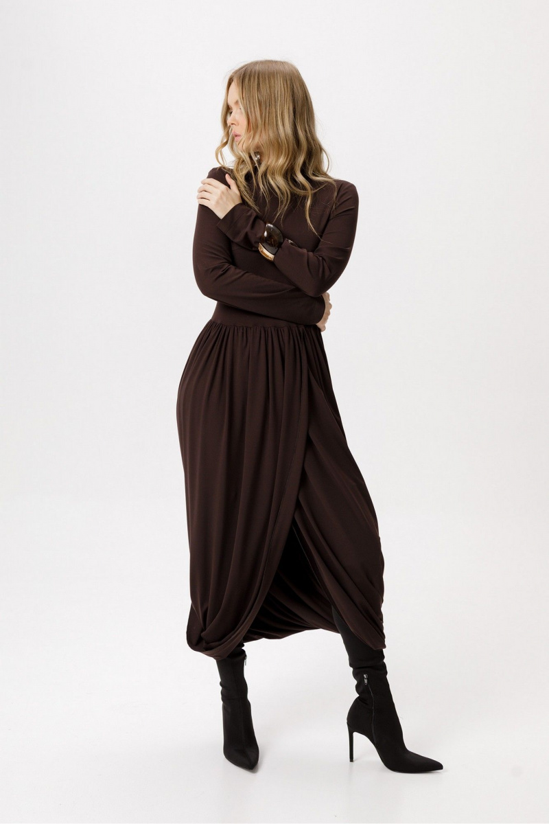 Платья PiRS 6380 коричневый