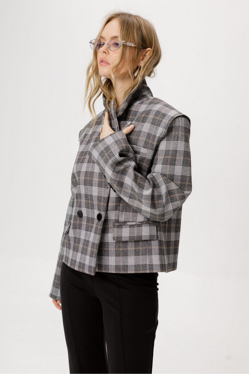 Жакеты PiRS 6381 серый