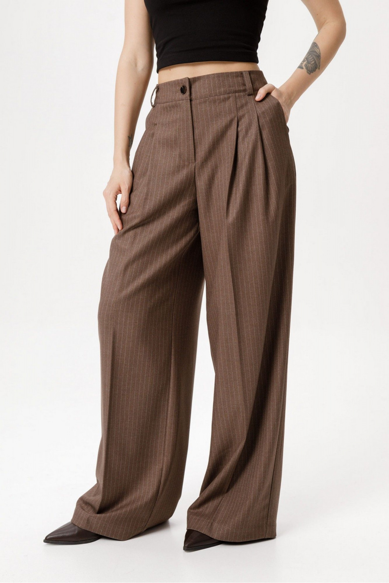 Брючный костюм PiRS 6391 коричневый