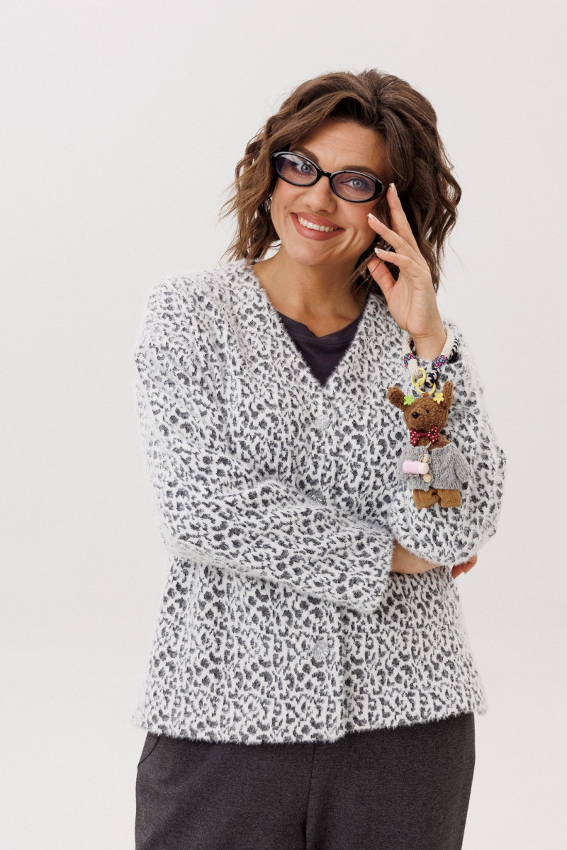 Жакеты Anelli 1661 пушистый_лео